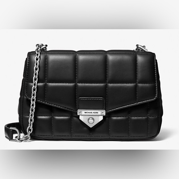 NEW Michael Kors SoHo Large Quilted Leather Shoulder Bag - Picture 1 of 11